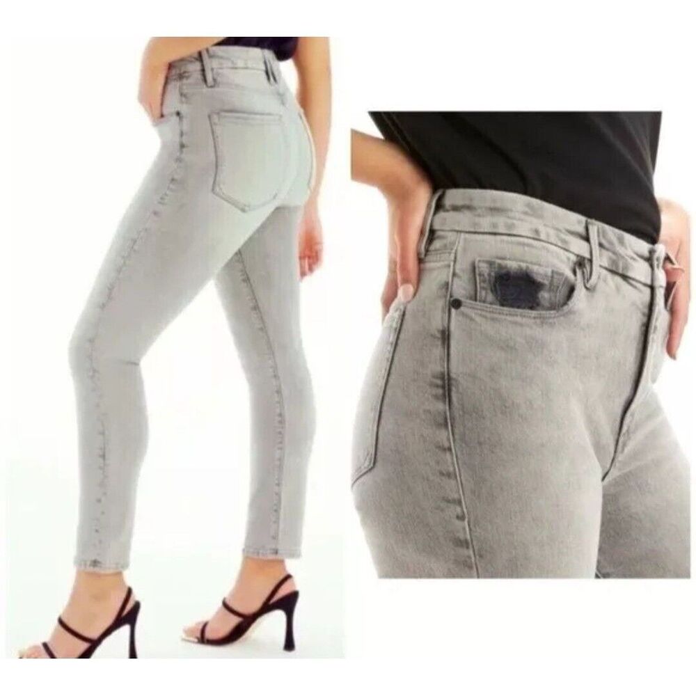 Good American Good Classic Women's Jean's Size 4/27 Gray - Picture 2 of 12